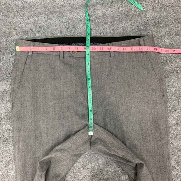 LRL Lauren Ralph Lauren Dress Pants Mens 36x33 Gray Wool Blend Career Business - Picture 4 of 10